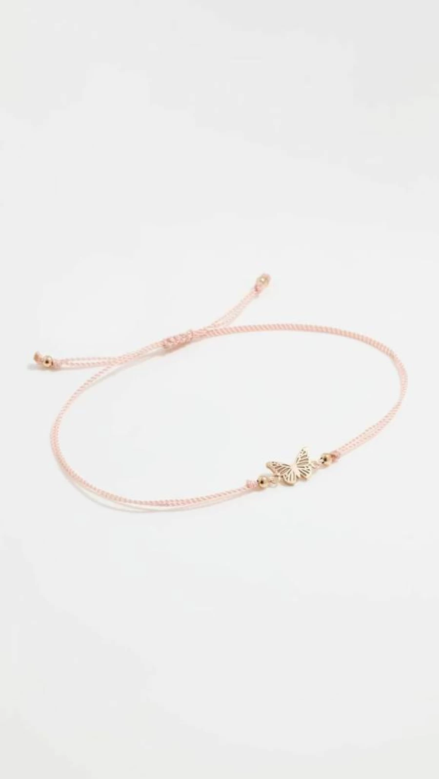 ZOE CHICCO 14K Gold Midi Bitty Butterfly Cord Bracelet for Women