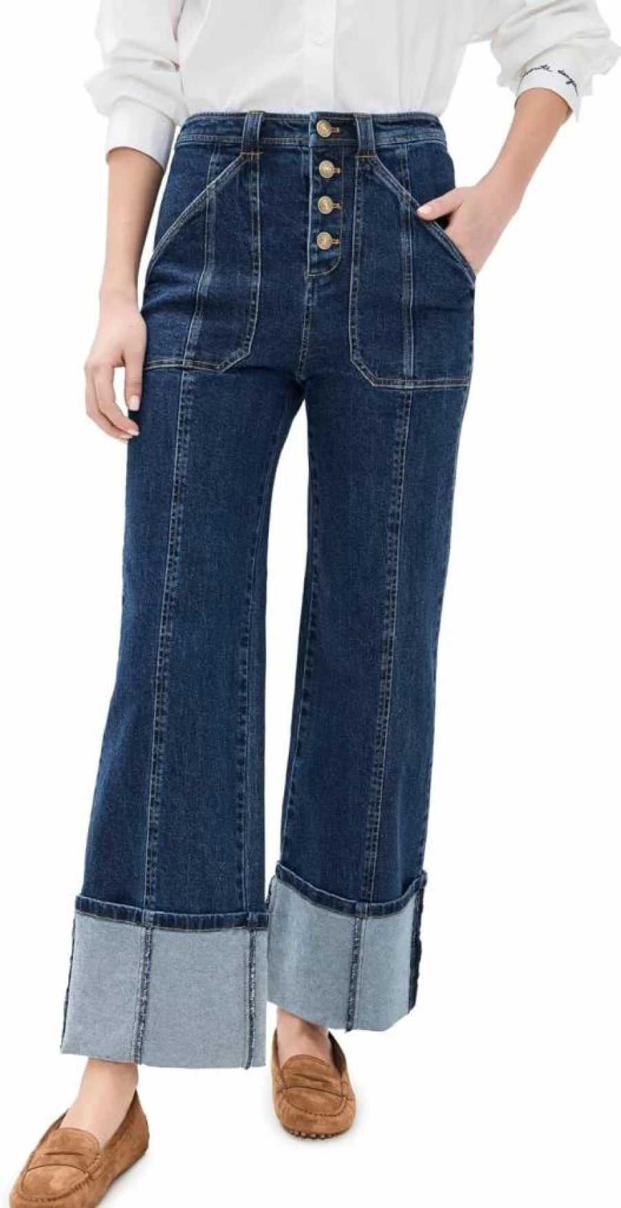 Cinq a Sept Women's Benji Pants with Cuffed Hem - Stylish High-Waisted Trousers for Women