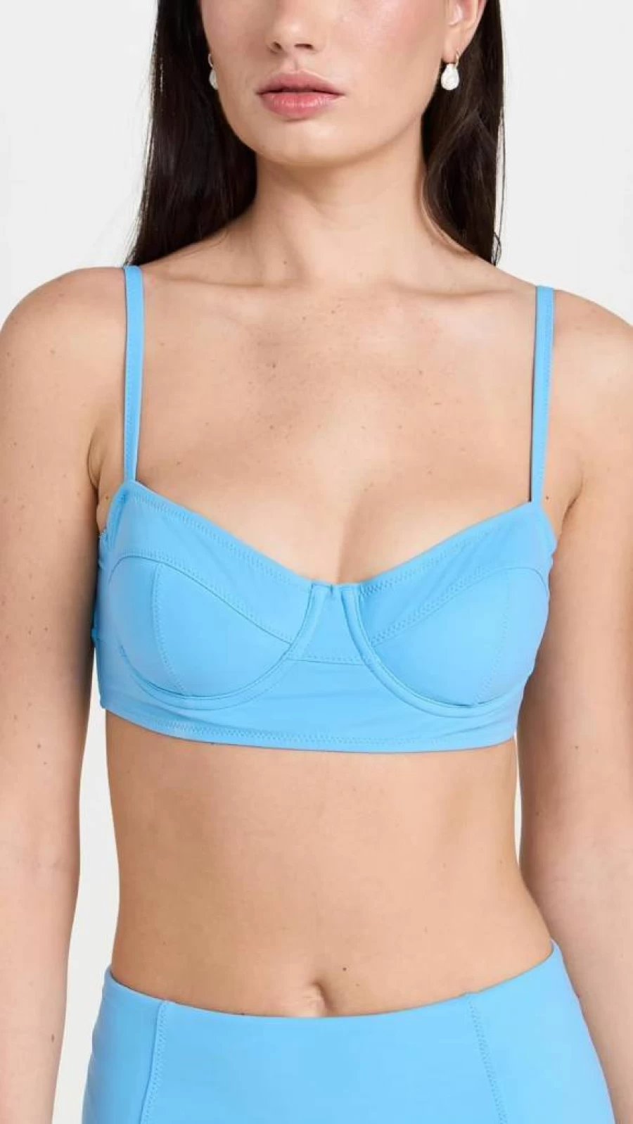 Ulla Johnson Zahara Bikini Top for Women - Floral Printed Swimwear Halter Style