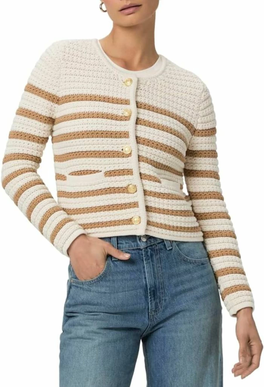 PAIGE Women's Oberon Soft Knit Cardigan Sweater - Cozy Casual Long Sleeve Open Front