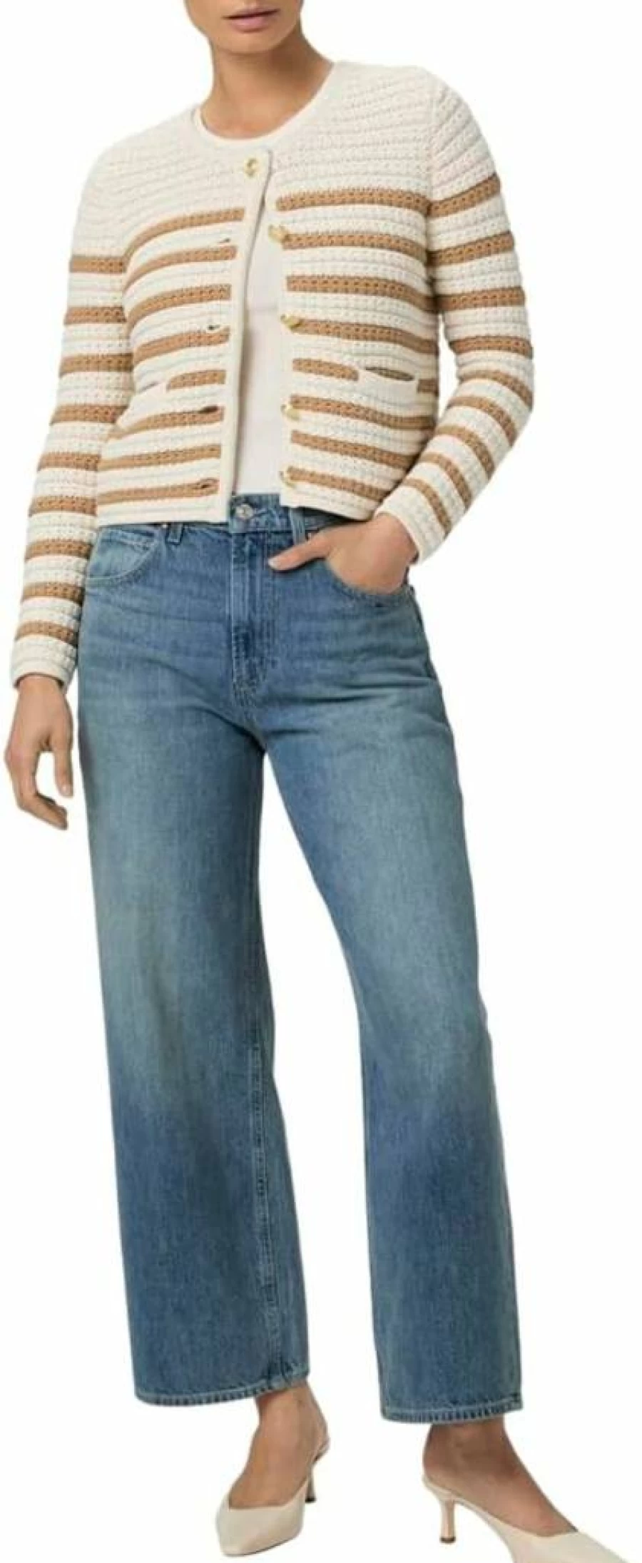 PAIGE Women's Oberon Soft Knit Cardigan Sweater - Cozy Casual Long Sleeve Open Front
