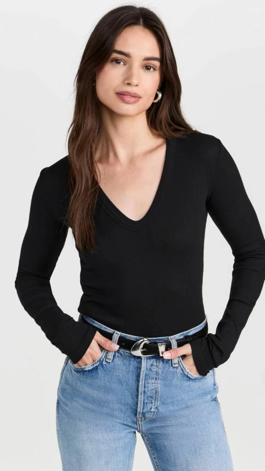 Cotton Citizen Women's Verona U-Neck T-Shirt - Soft Casual Short Sleeve Top