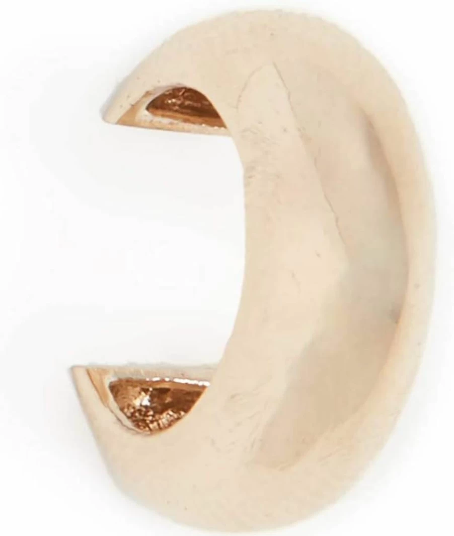 ZOE CHICCO 14K Gold Thick Round Ear Cuff for Women - Elegant Hoop Ear Cuff Jewelry