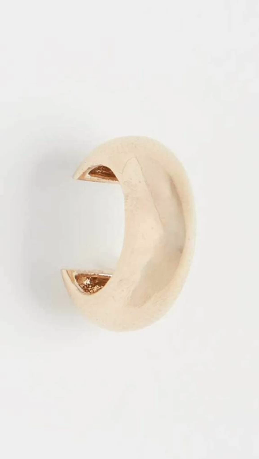 ZOE CHICCO 14K Gold Thick Round Ear Cuff for Women - Elegant Hoop Ear Cuff Jewelry