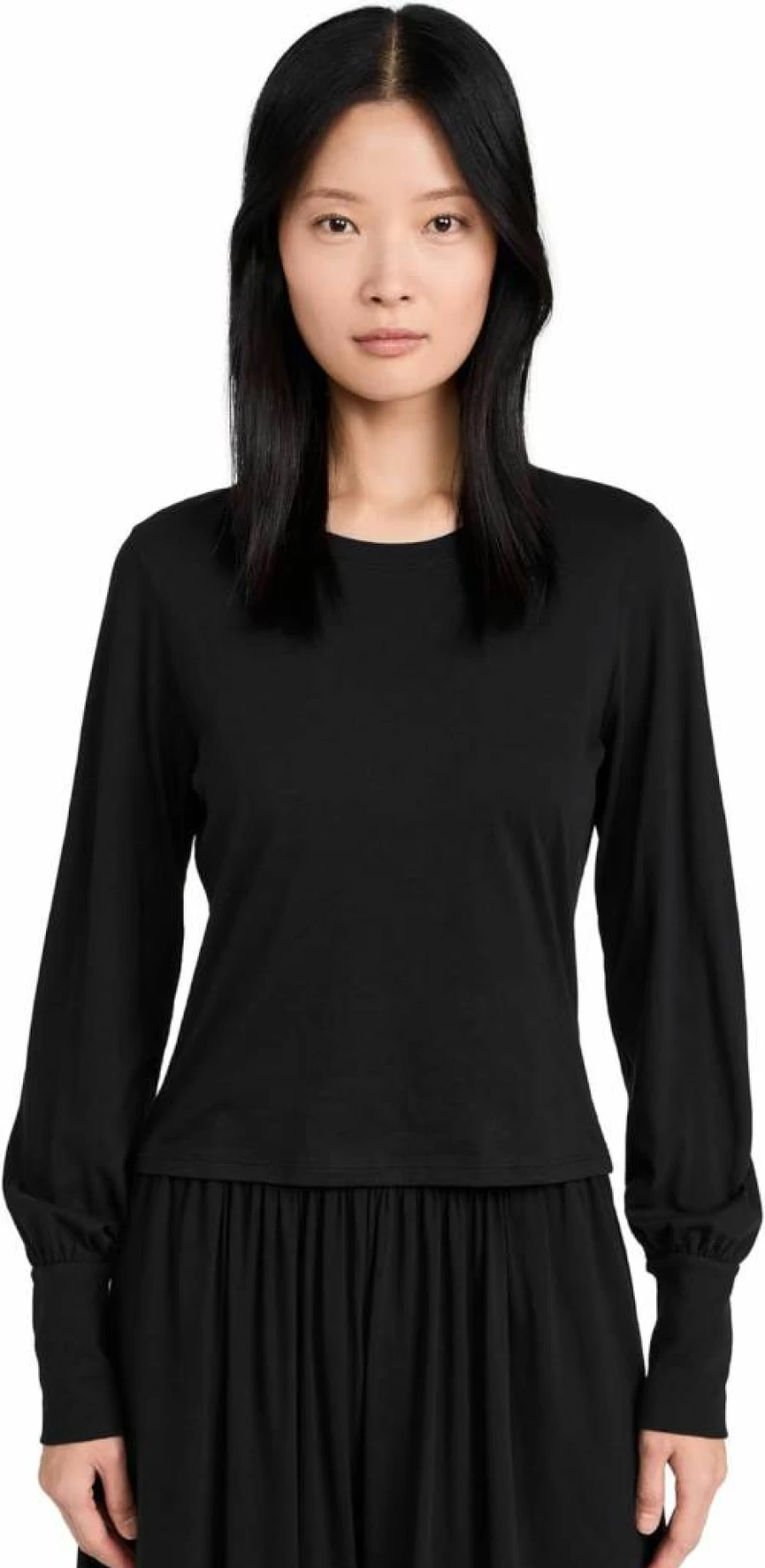 Lunya Women's Organic Pima Cotton Long Sleeve T-Shirt | Soft Sustainable Tee