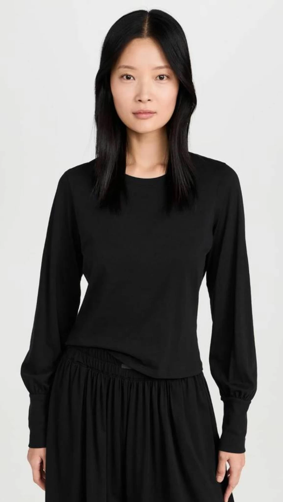 Lunya Women's Organic Pima Cotton Long Sleeve T-Shirt | Soft Sustainable Tee