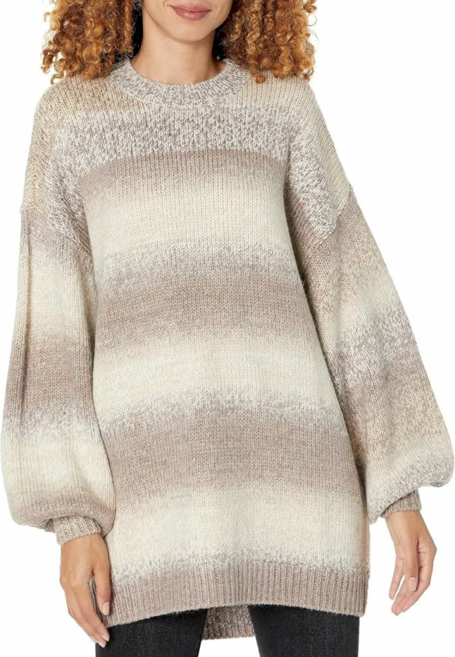 Show Me Your Mumu Women's Timothy Tunic Sweater - Soft Knit Long Sleeve Casual Top