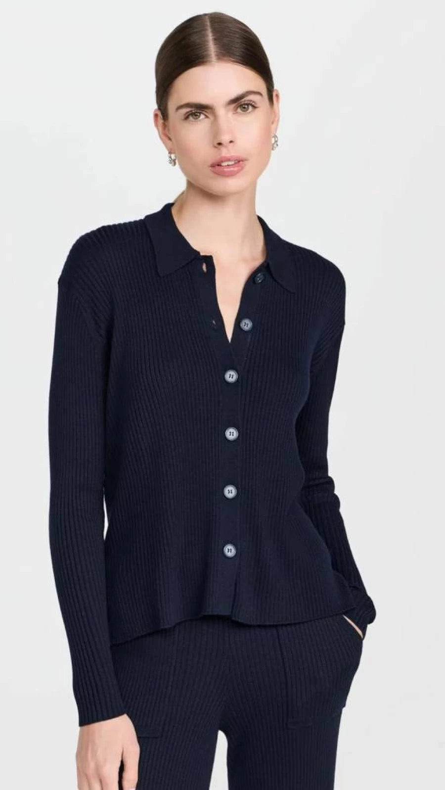 Splendid Women's Georgie Polo Shirt with Button Down Collar