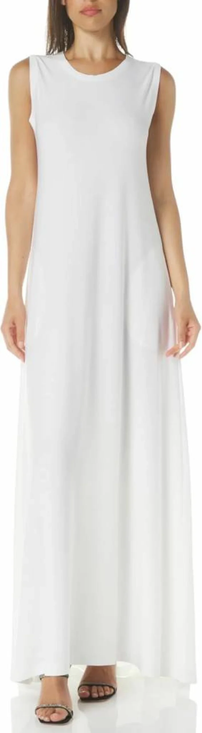 Norma Kamali Women's Sleeveless Flowy Maxi Dress - Elegant Casual Summer Beach Long Dress