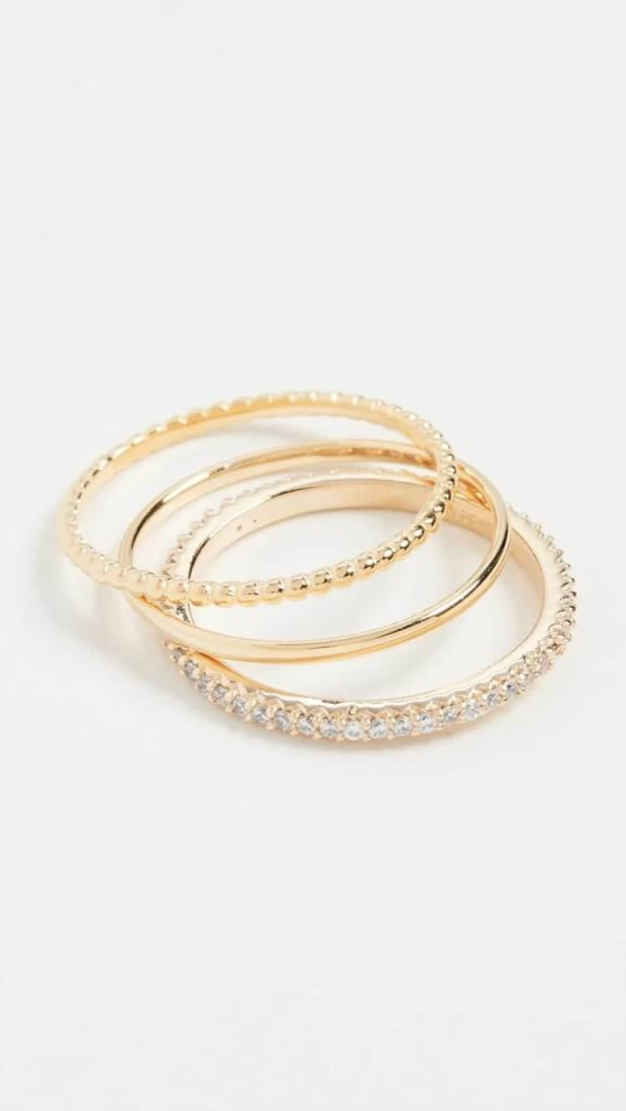 SHASHI Women's Aura Ring Set - Sterling Silver Stackable Rings for Women, Boho Chic Jewelry Gift