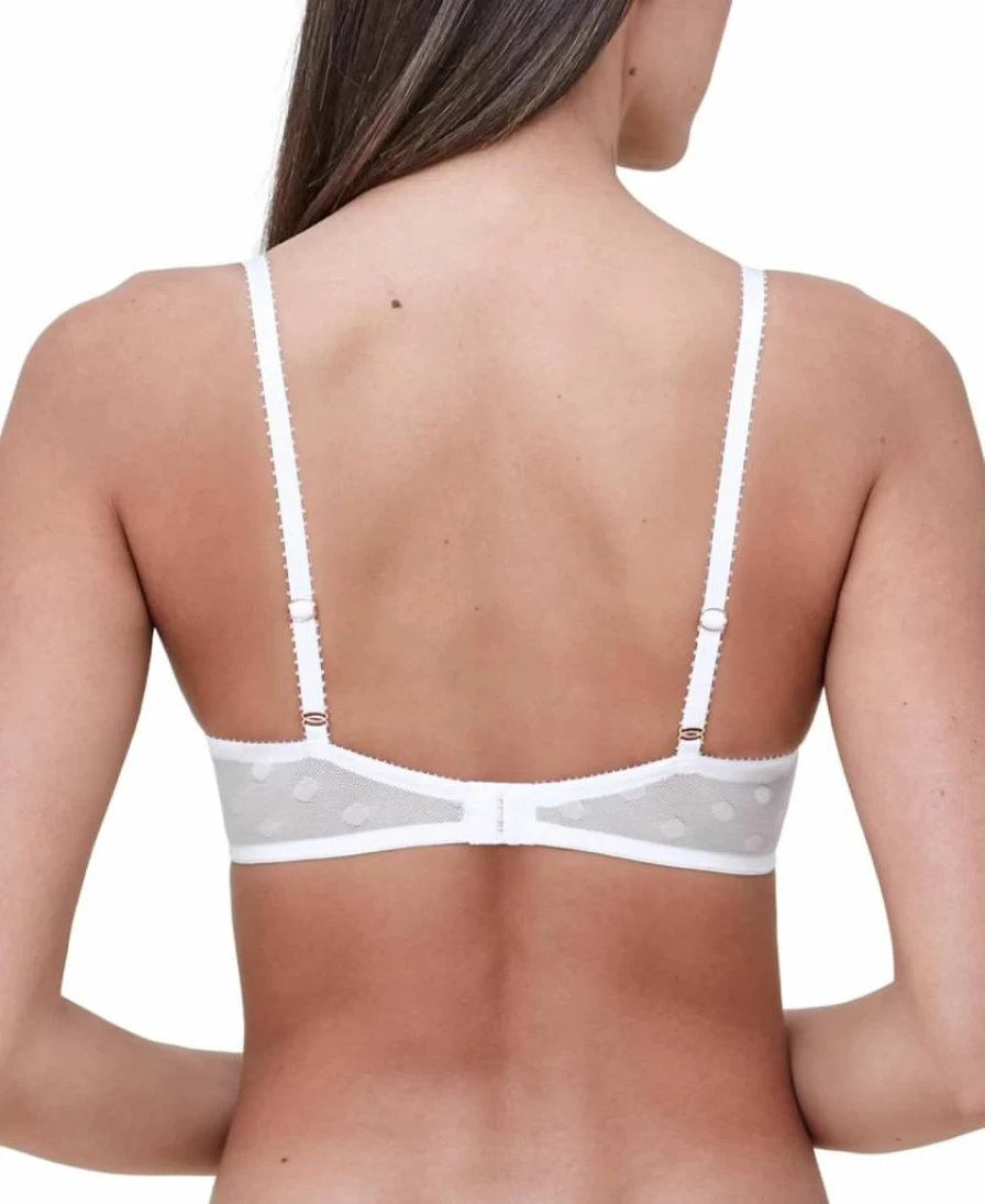 Skarlett Blue Women's Dare Unlined Underwire Bra 314202 | Comfortable Wireless Lace Bralette | Soft Support Everyday T-Shirt Bra