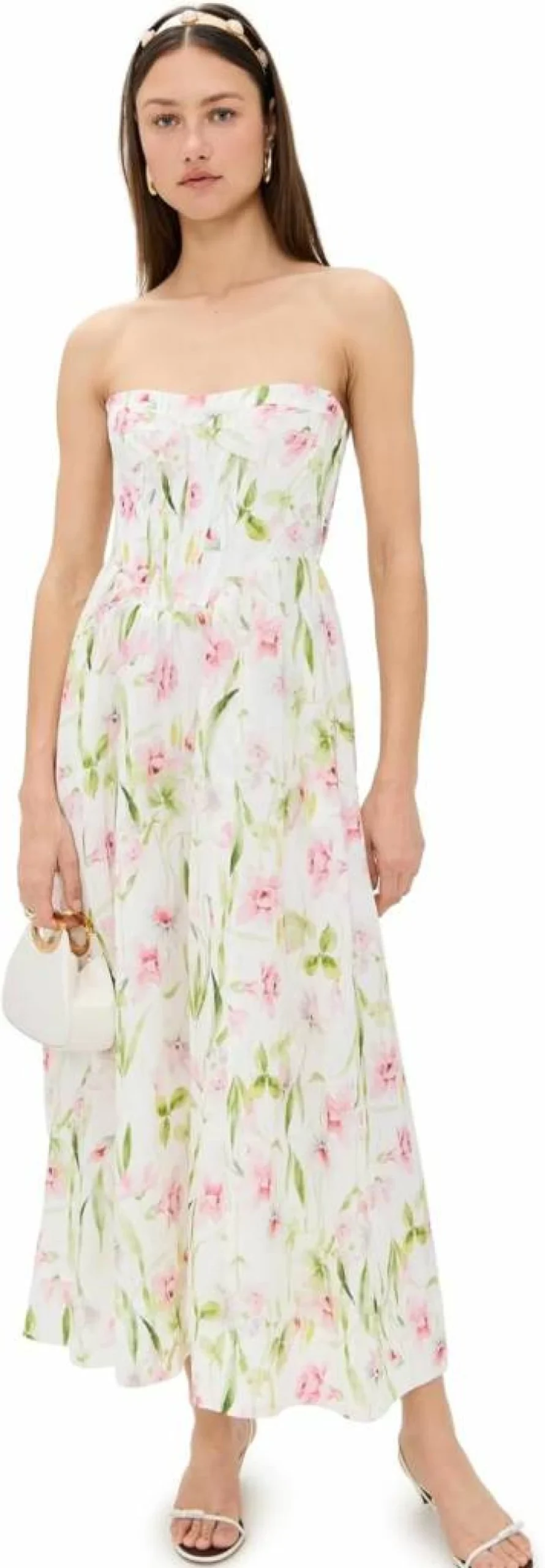 Bardot Lola Corset Midi Dress for Women - Elegant Feminine Style