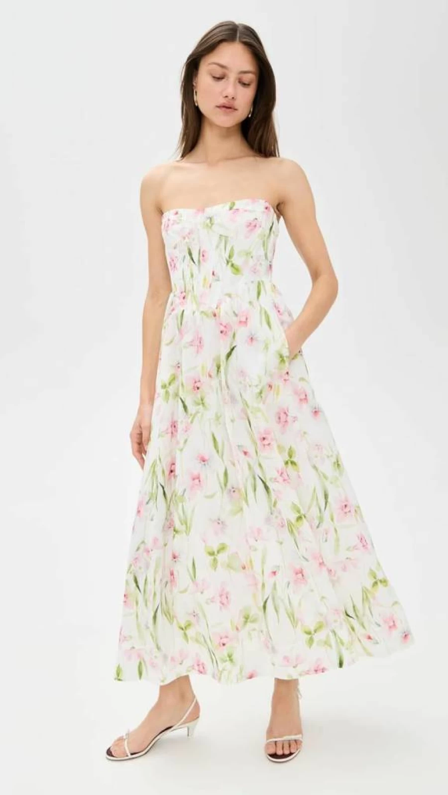Bardot Lola Corset Midi Dress for Women - Elegant Feminine Style