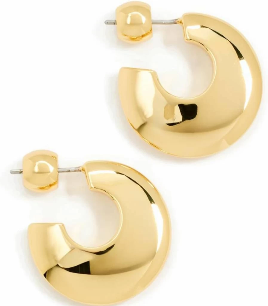 Gorjana Paseo Arc Hoop Earrings for Women - Sterling Silver Minimalist Hoops