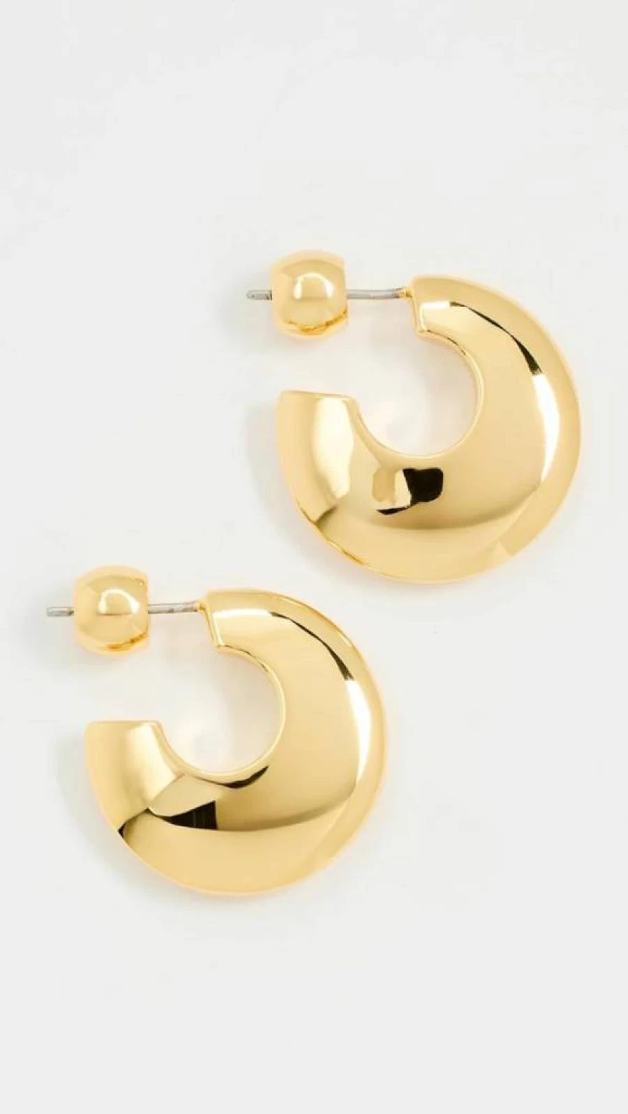 Gorjana Paseo Arc Hoop Earrings for Women - Sterling Silver Minimalist Hoops