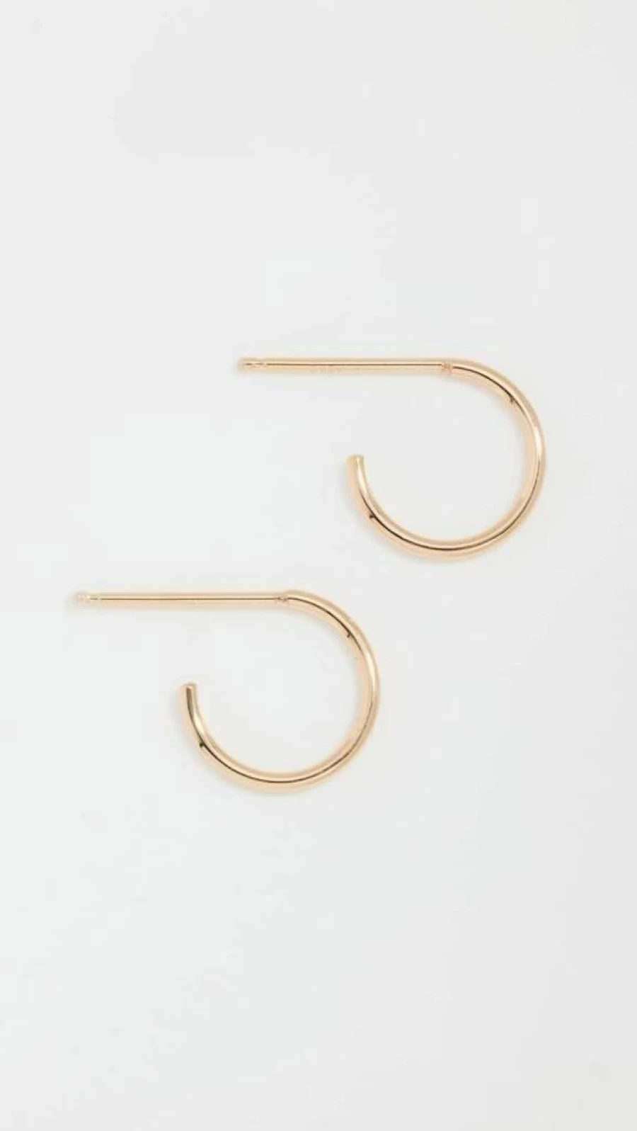 ZOE CHICCO 14K Gold Tiny Huggie Hoops for Women - Minimalist Small Hoop Earrings
