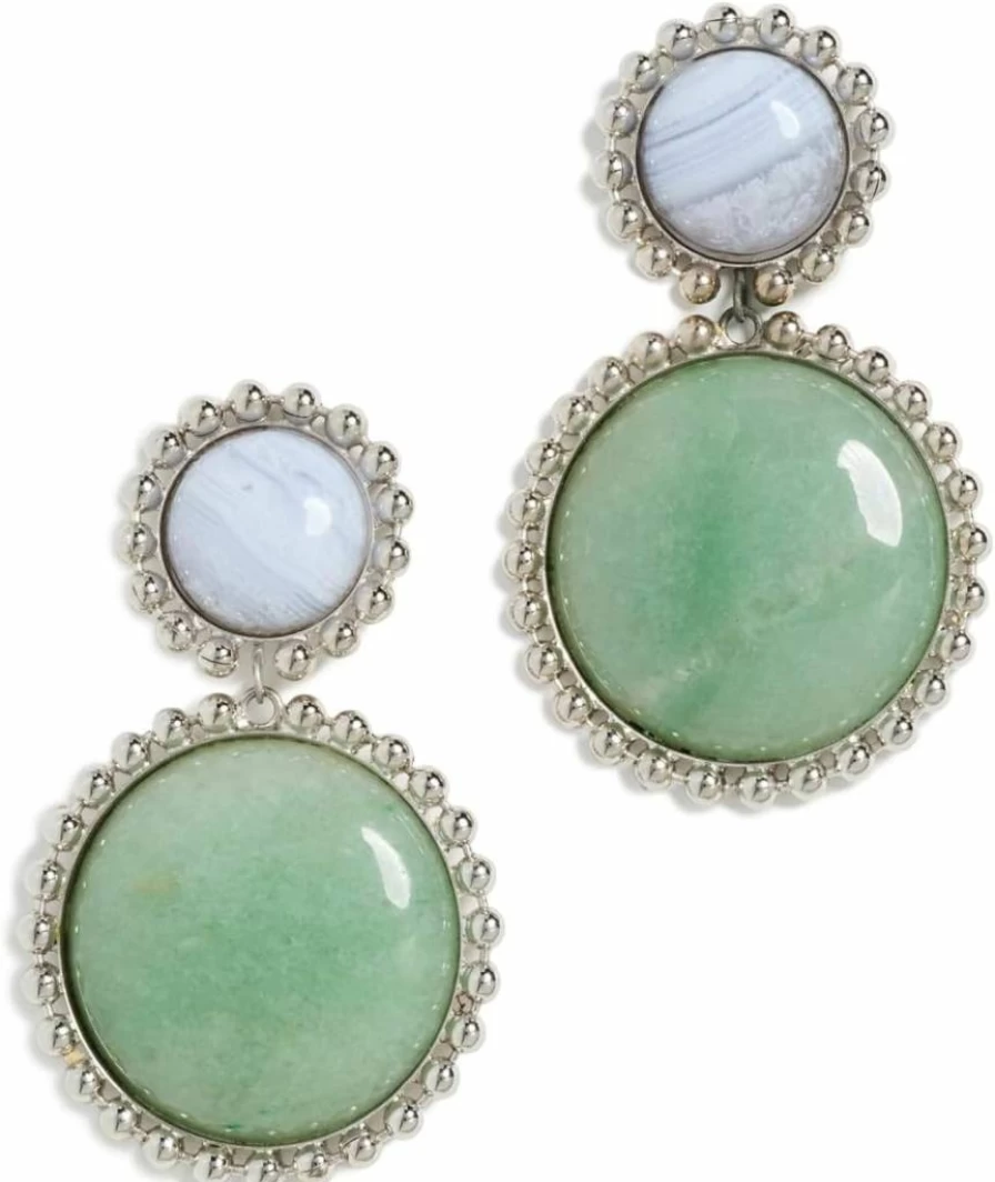 LELET NY Lina Ball Chain Drop Earrings for Women - Elegant Dangling Jewelry