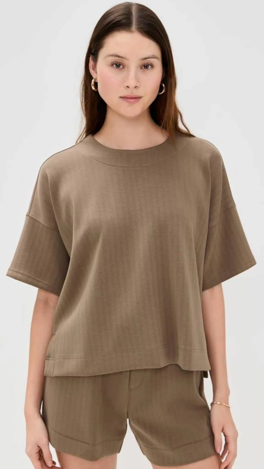 Splendid Women's Ribbed Scuba Tee by Cella Jane - Comfortable Stylish Top