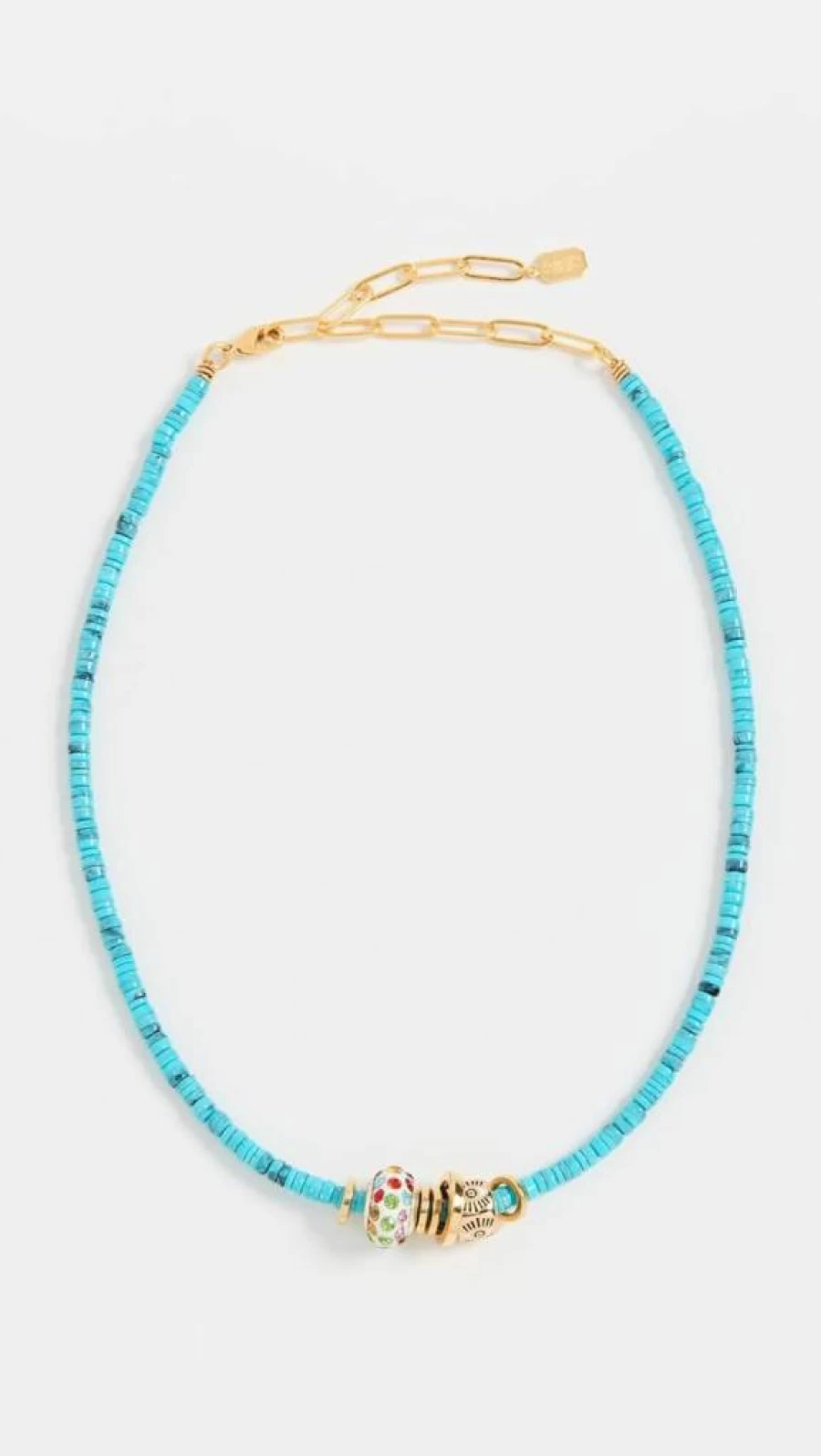 Elizabeth Cole Women's Serelis Necklace - Elegant Gold-Tone Pendant Necklace for Women