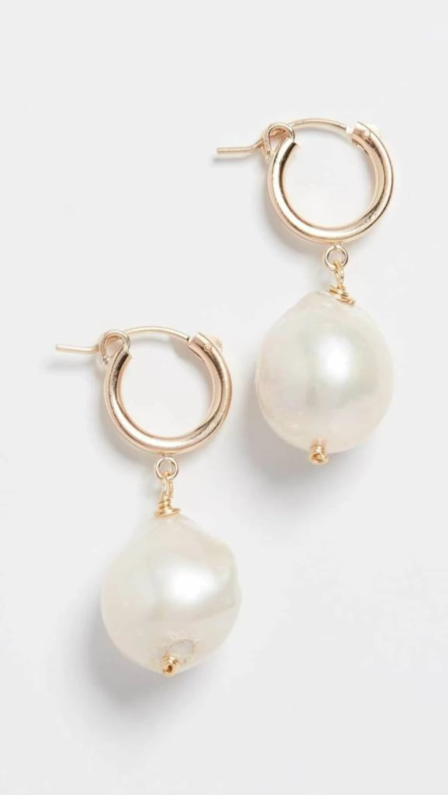 Brinker & Eliza Women's Huggie Hoop Earrings - Minimalist Gold Hoops for Everyday Wear