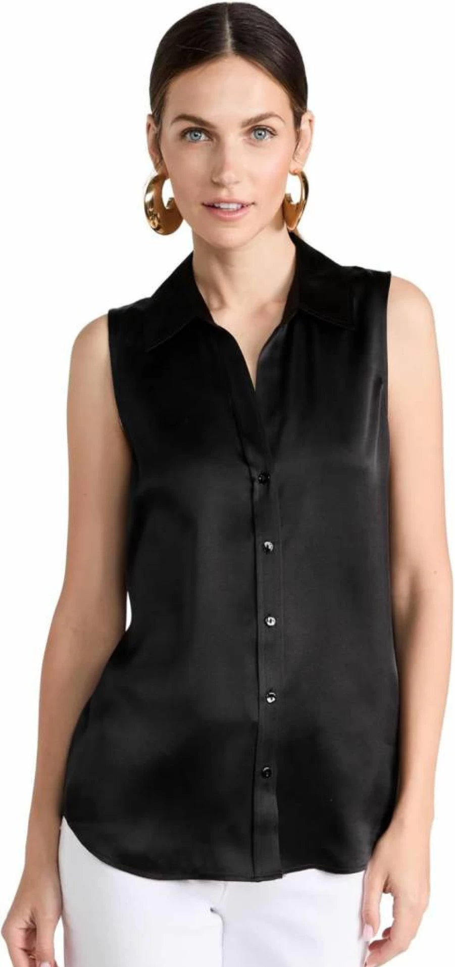 L'AGENCE Women's Emmy Sleeveless Blouse - Stylish Casual Top for Women