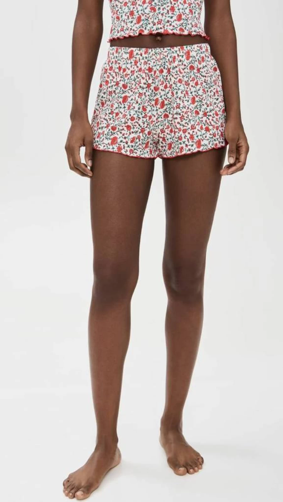Stripe & Stare Women's Lace Trim Comfort Bed Shorts | Soft Sleepwear & Lounge Pants