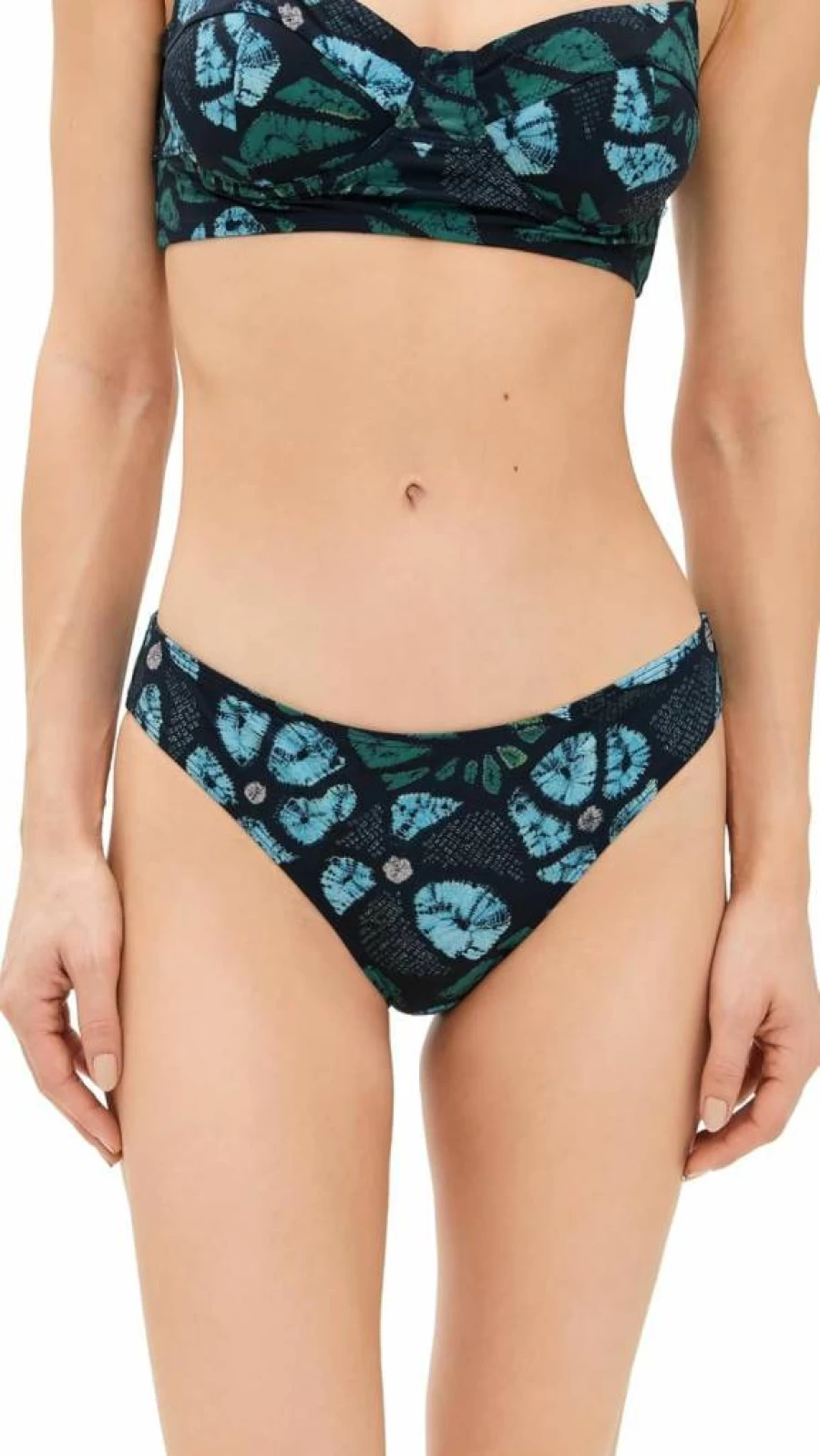 Ulla Johnson Women's Dani Bikini Bottoms | High-Waisted Swimwear | Floral Print Beach Essentials