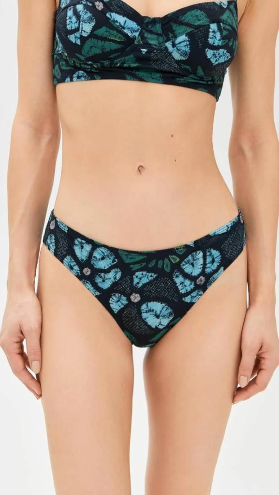 Ulla Johnson Women's Dani Bikini Bottoms | High-Waisted Swimwear | Floral Print Beach Essentials