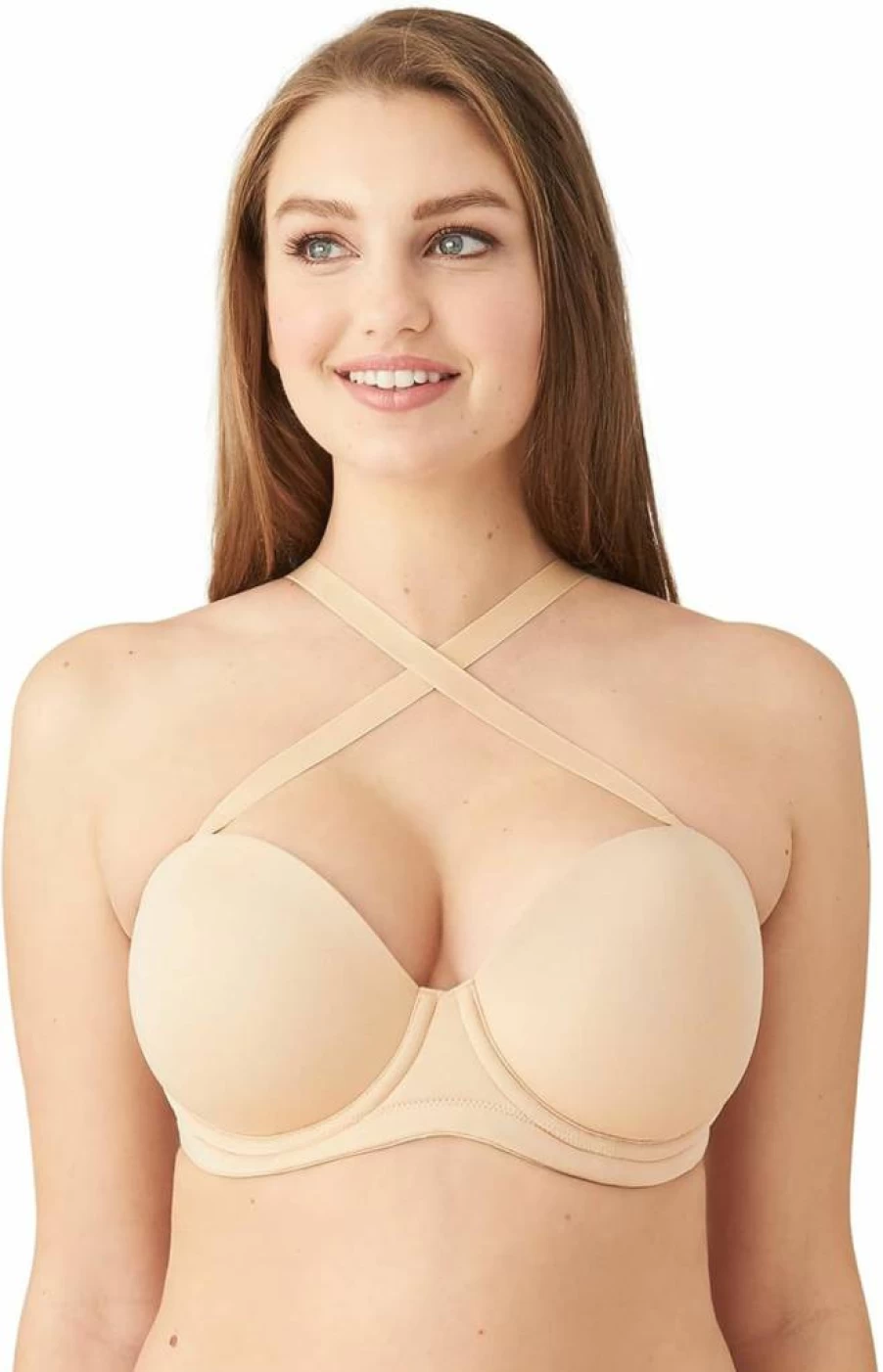 Wacoal Women's Red Carpet Strapless Convertible Bra - Seamless Push-Up Multiway Bra for Evening Wear