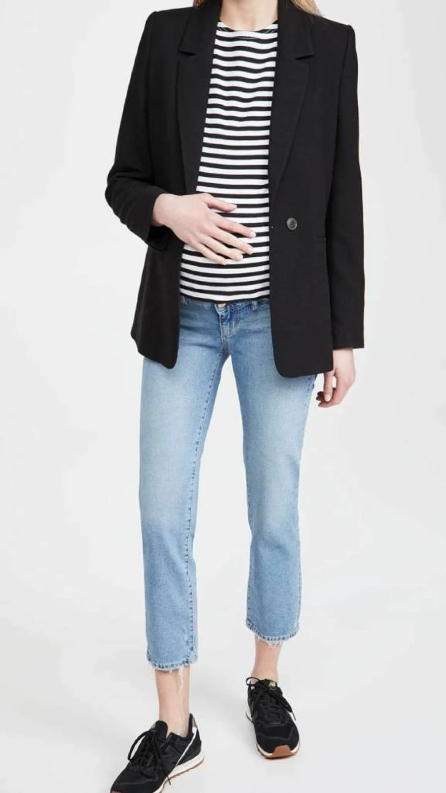 DL1961 Women's Patti Straight Leg Maternity Jeans for Pregnancy Comfort