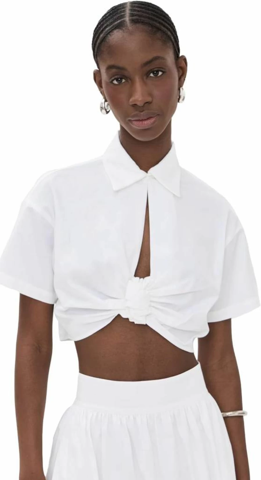 De Loreta Women's Myriam Blouse - Elegant Feminine Top for Casual & Office Wear