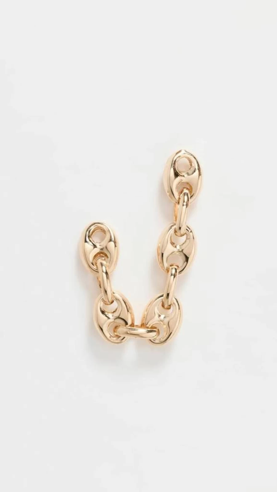 ZOE CHICCO 14K Gold Mariner Chain Double Stud Earrings for Women