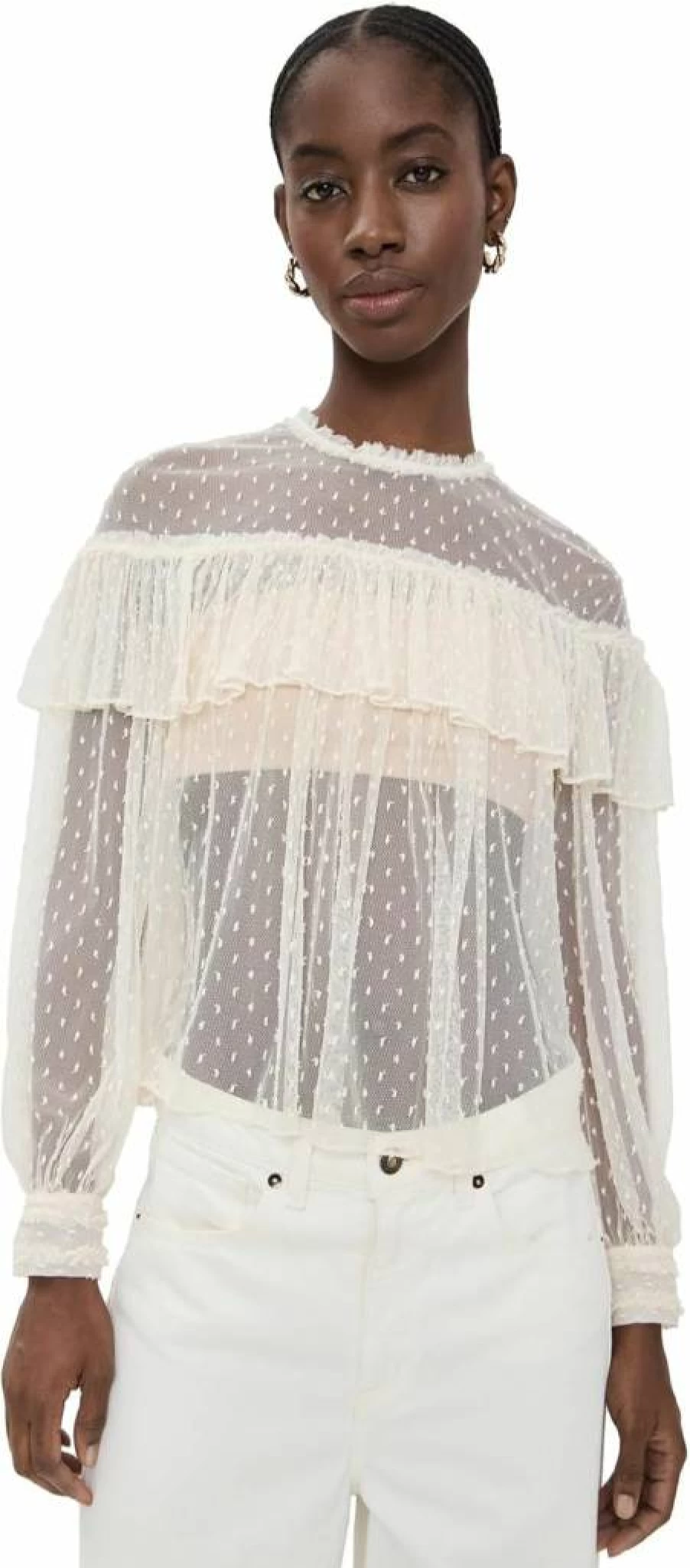 Ulla Johnson Women's Anelise Blouse | Floral Printed Silk Top | Elegant Feminine Style