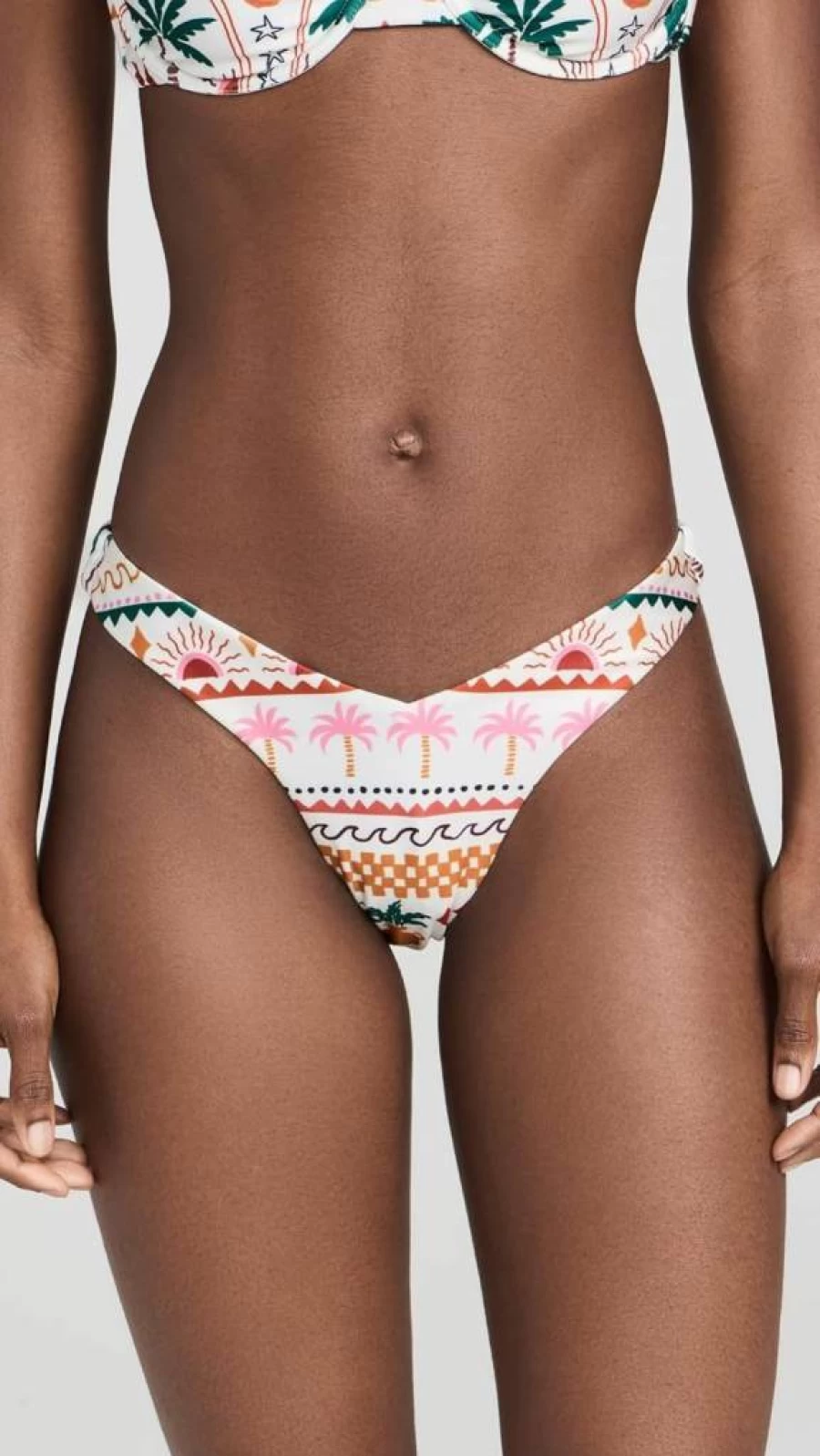 MINKPINK Women's Eyona High-Waisted Bikini Bottoms - Sexy Swimwear Beach Vacay Essentials