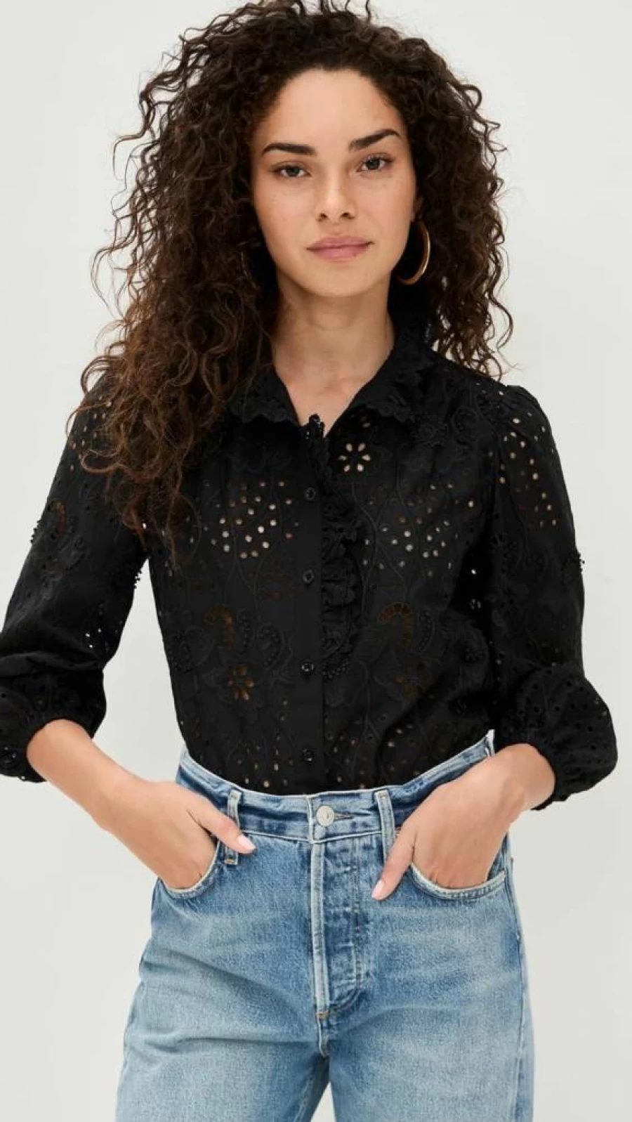 Shoshanna Women's Lakyn Blouse - Elegant Feminine Tops for Casual & Dressy Outfits