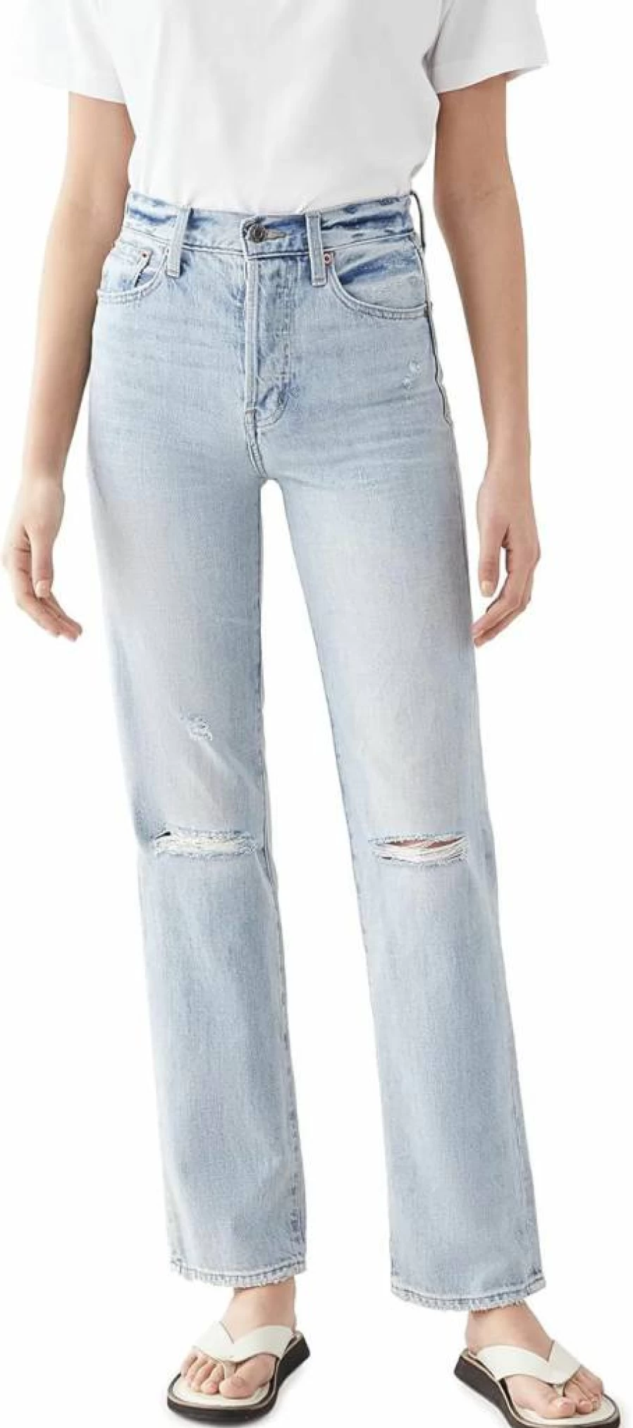 Pistola Denim Women's Cassie High-Rise Slim Fit Jeans - Classic Blue Stretch Denim Pants