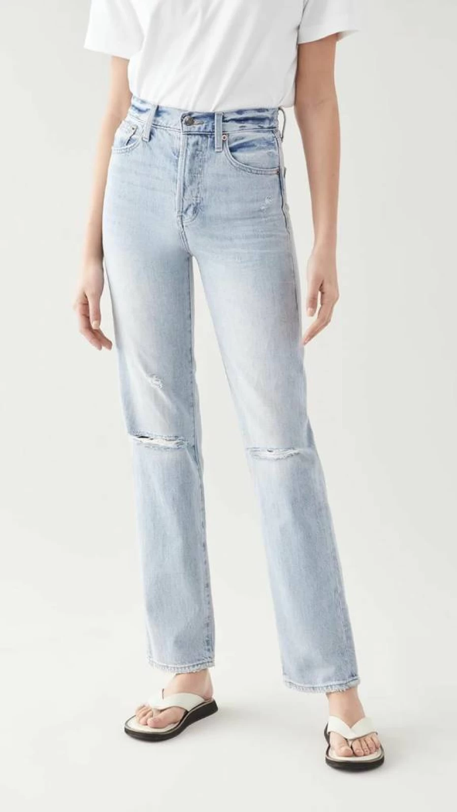 Pistola Denim Women's Cassie High-Rise Slim Fit Jeans - Classic Blue Stretch Denim Pants