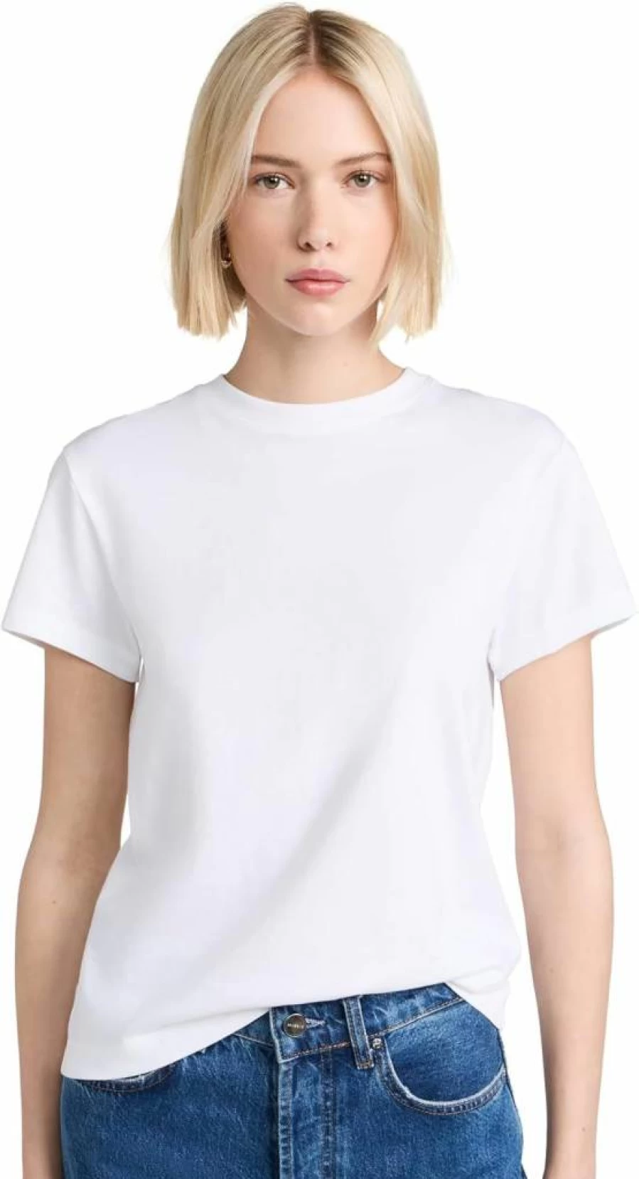 Vince Women's Classic Crew Neck T-Shirt | Soft Cotton Essential Top