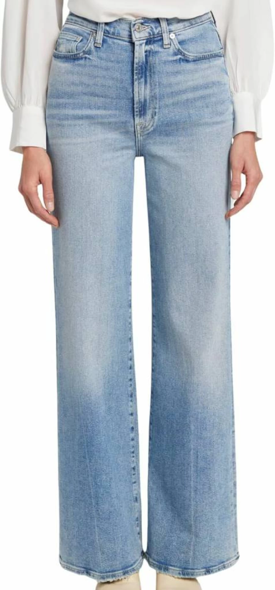 7 For All Mankind Women's Ultra High-Rise Bootcut Jeans - Wide Leg Denim Pants for Women