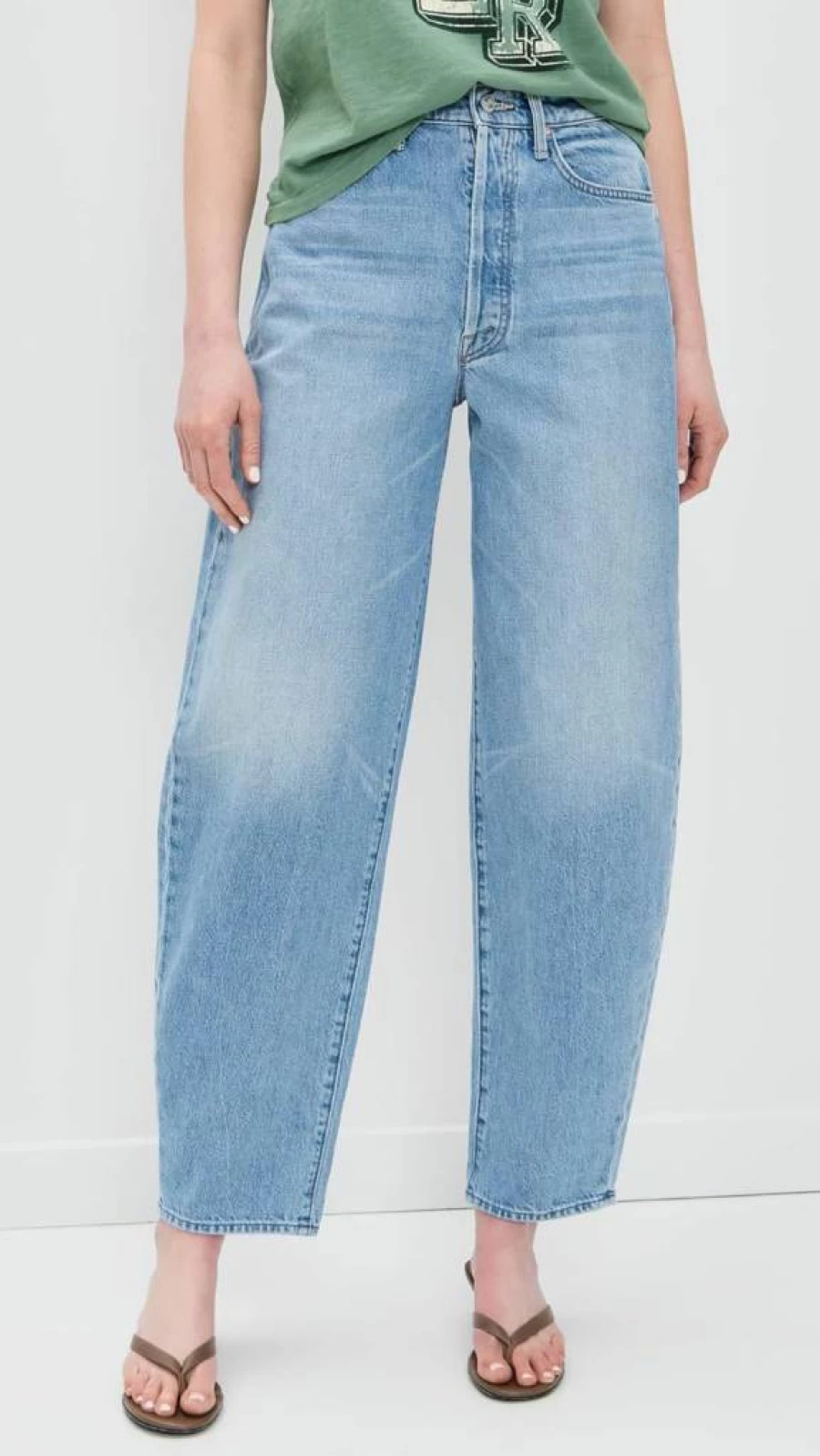 MOTHER Women's The Fangirl Distressed High-Waisted Skinny Jeans