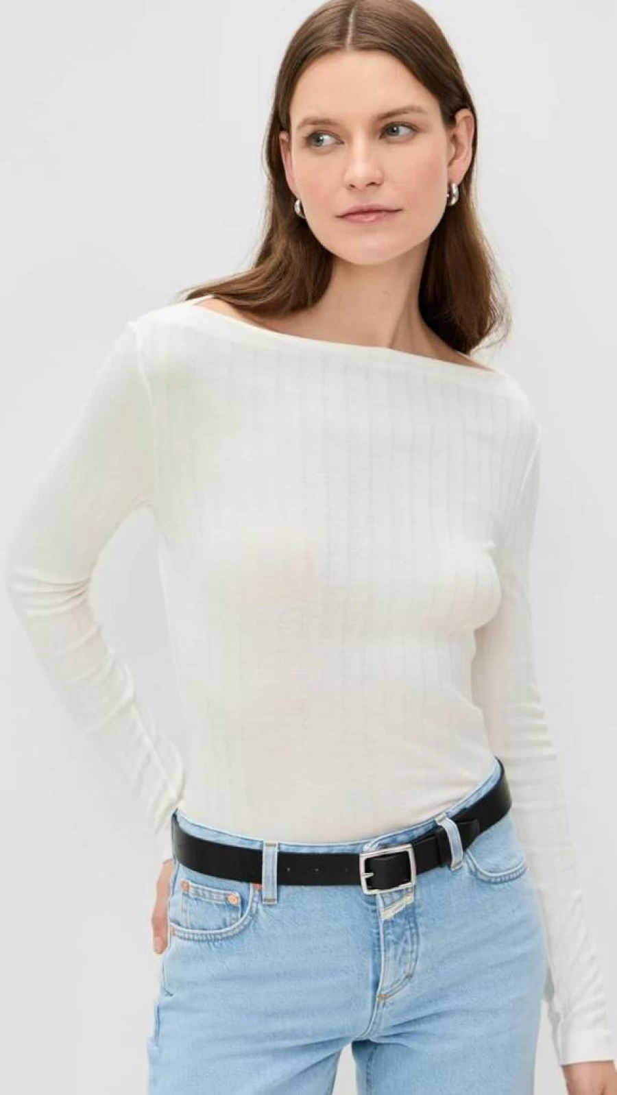 Closed Women's Long Sleeve T-Shirt - Classic Fit, Soft Cotton Top