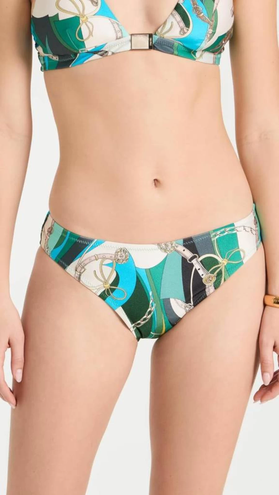 L'AGENCE Women's Nicole High-Waisted Bikini Bottoms | Swimwear | Beach Vacation Essentials