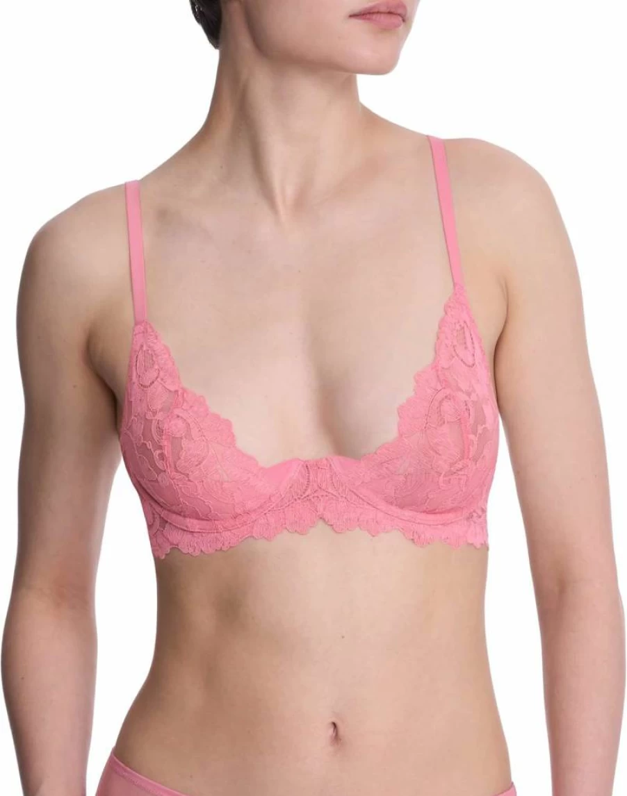 Natori Women's Peony Unlined Underwire Bra - Comfortable Wireless Lace Bralette