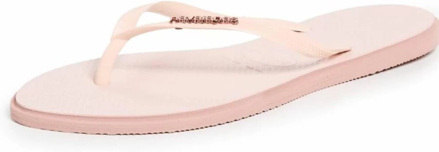 Havaianas Women's Slim Flip Flops Sandals - Point Crocus Rose, Pink, Size 11-12 (US Medium)
