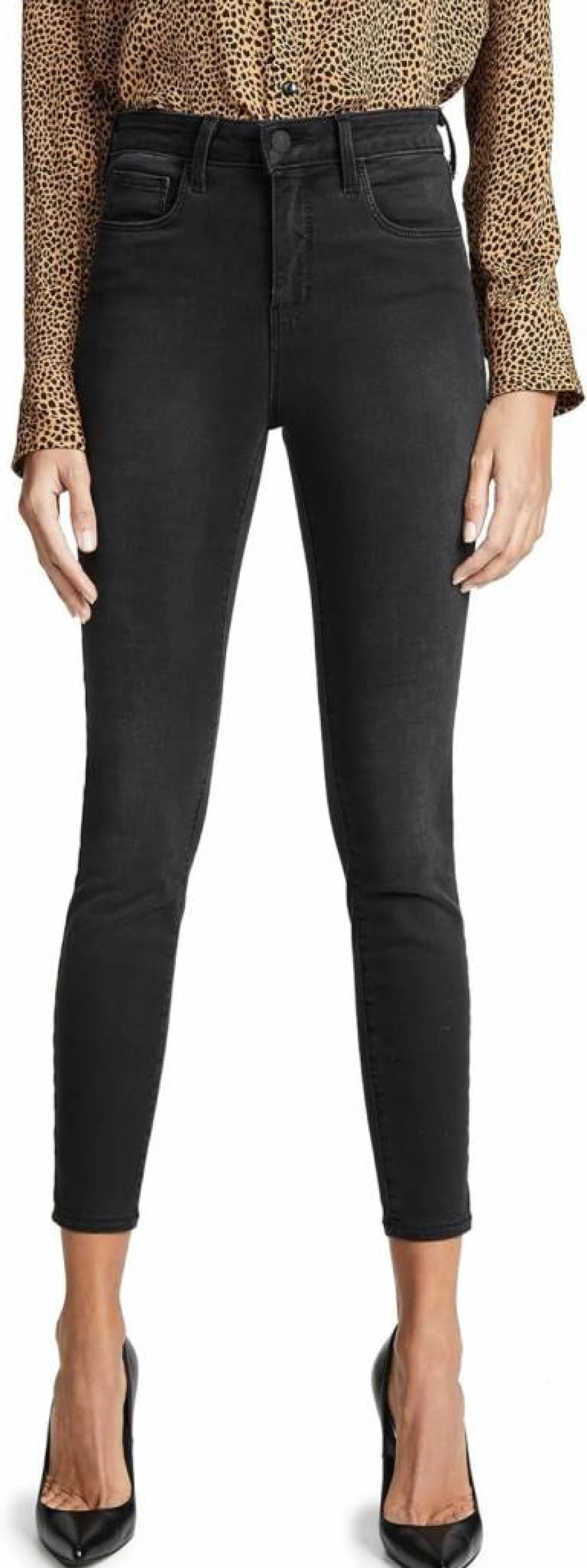 L'AGENCE Women's Margot High-Rise Slim Fit Jeans - Premium Denim Pants for Style & Comfort