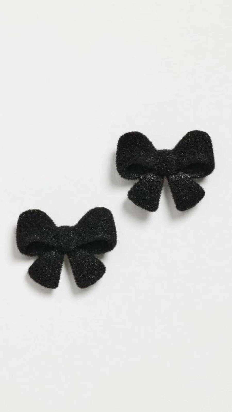 ADINA EDEN Women's Velvet Bow Tie Stud Earrings - Elegant Velvet Fashion Earrings for Women