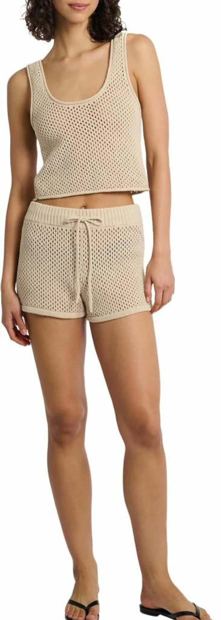 Onia Women's Crochet Knit Micro Shorts - Boho Chic Summer Shorts for Women