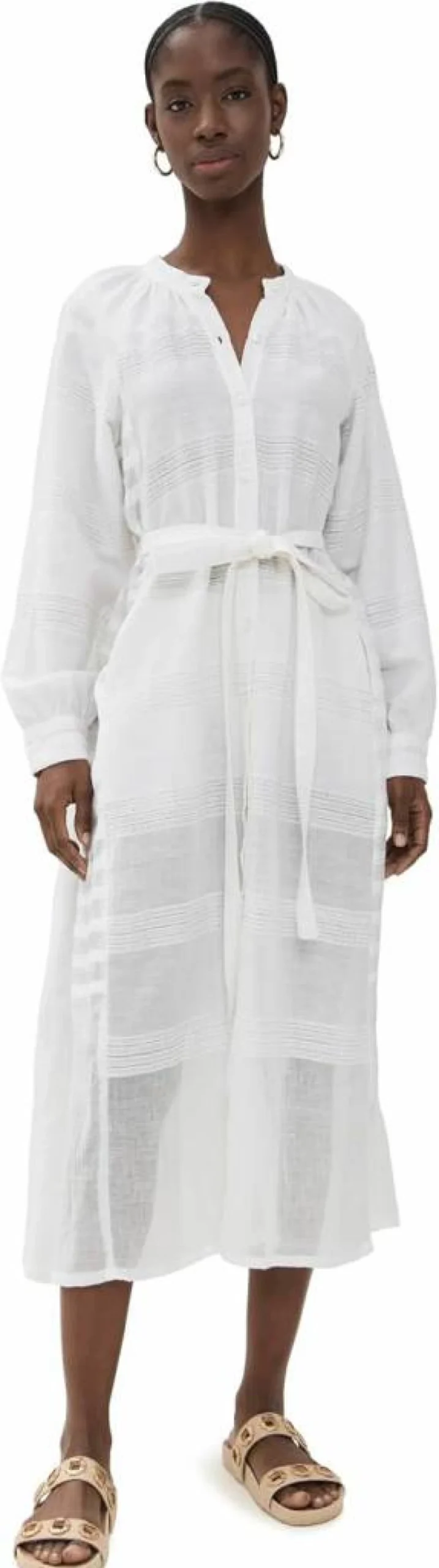 lemlem Women's Makeda Button-Up Dress – Stylish and Comfortable Summer Wear