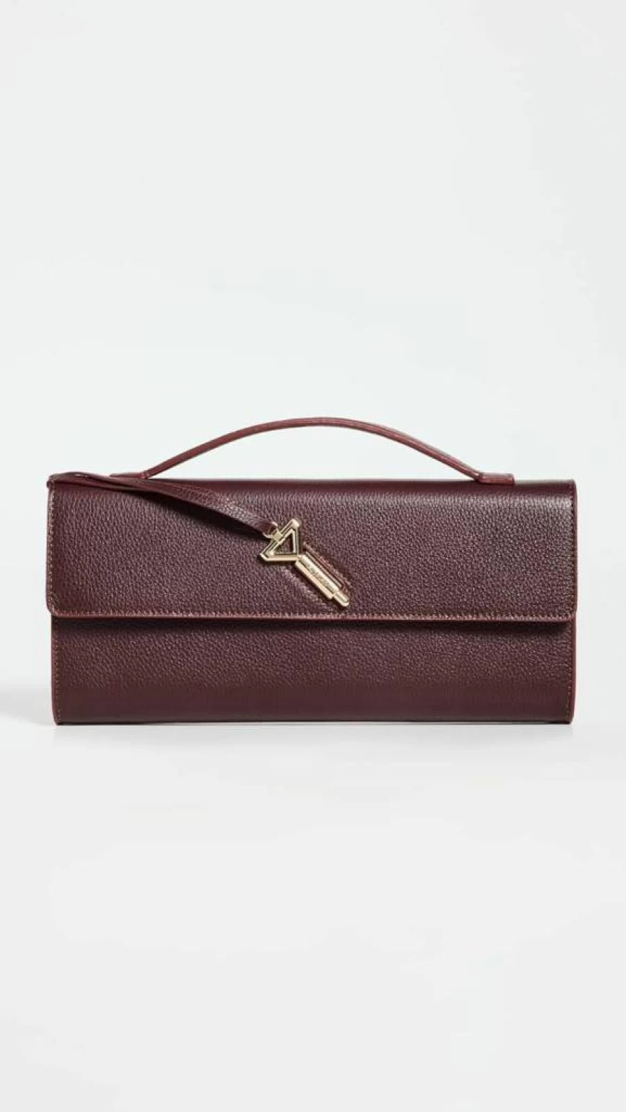 Florian London Anya Brown Leather Clutch for Women - Elegant Handbag