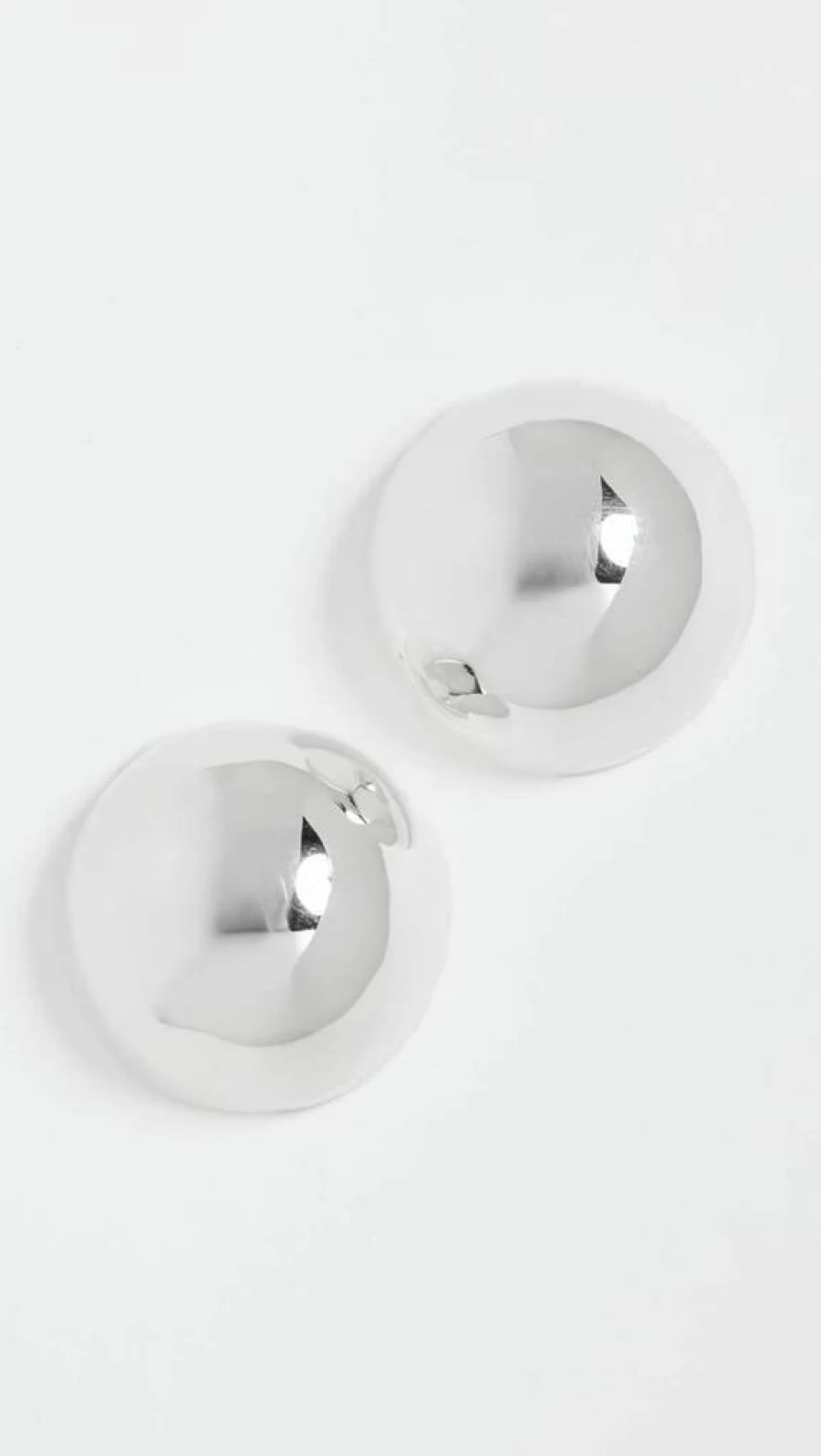 Annika Inez Women's Oversized Hemisphere Earrings - Large Statement Hoop Earrings for Women